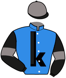 casaque portée par Wolff L. jockey du cheval de course KLAUDIUS, information pmu ZETURF