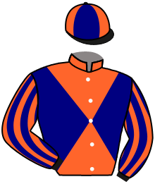 casaque portée par Boisseau L. jockey du cheval de course PALIMERO, information pmu ZETURF