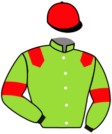 casaque portée par Hardouin E. jockey du cheval de course REMAMA, information pmu ZETURF