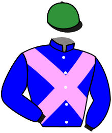 casaque portée par Lemaitre A. jockey du cheval de course SENZA TE, information pmu ZETURF