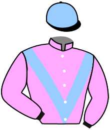 casaque portée par Bazire P. jockey du cheval de course KING OF TWIST, information pmu ZETURF