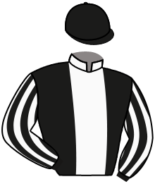 casaque portée par Lemaitre A. jockey du cheval de course GRAND LIBYA, information pmu ZETURF