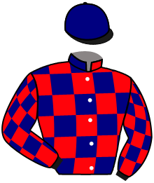 casaque portée par Barzalona M. jockey du cheval de course PIU DREAM, information pmu ZETURF