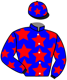 casaque portée par Besnier H. jockey du cheval de course INDIAN PACIFIC, information pmu ZETURF