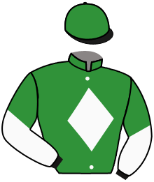 casaque portée par Grandin M. jockey du cheval de course DISTURBED, information pmu ZETURF