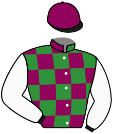 casaque portée par Crastus A. jockey du cheval de course BOOGIE, information pmu ZETURF