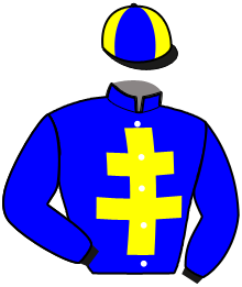 casaque portée par Fossey A. M. jockey du cheval de course KIFF DU MANOLET, information pmu ZETURF