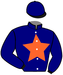 casaque portée par Radoux Th. jockey du cheval de course MA REINE DE COEUR, information pmu ZETURF