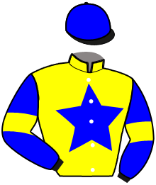 casaque portée par Foucault V. jockey du cheval de course MILADY MIPA, information pmu ZETURF