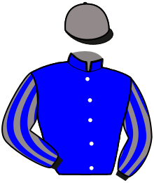 casaque portée par Raimbaud C. jockey du cheval de course GIVE ME, information pmu ZETURF