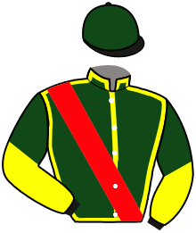 casaque portée par Michel Mlle Mic. jockey du cheval de course TREASURE STORM, information pmu ZETURF