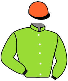 casaque portée par Re G. jockey du cheval de course MADAME DE LABRUNIE, information pmu ZETURF
