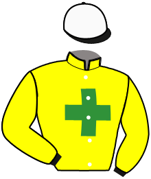 casaque portée par Thomain D. jockey du cheval de course KANON OXFORD, information pmu ZETURF