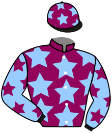 casaque portée par Andrieux T. jockey du cheval de course KEEP CALM DARIYAN, information pmu ZETURF
