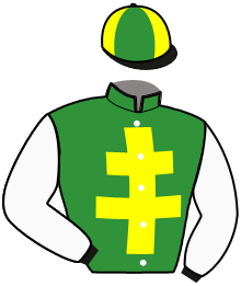 casaque portée par Corbineau Ch. jockey du cheval de course LENNY DU PONT, information pmu ZETURF