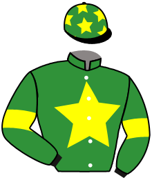 casaque portée par Meury G. jockey du cheval de course PARAMECIUM, information pmu ZETURF