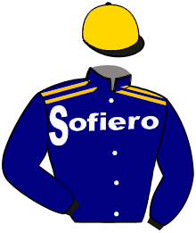 casaque portée par Koubiche Jér. jockey du cheval de course KEZIO JOSSELYN, information pmu ZETURF