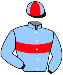 casaque portée par Odienne Mme D. jockey du cheval de course FAKIR DE VILLODON, information pmu ZETURF