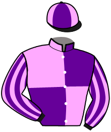 casaque portée par Pou Pou G. A. jockey du cheval de course LOUVE D'ALBATRE, information pmu ZETURF