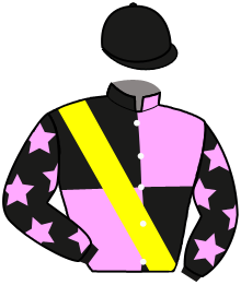 casaque portée par Verhestraeten E. jockey du cheval de course NYOKA, information pmu ZETURF