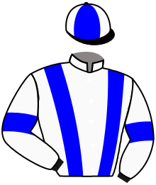 casaque portée par Tison Mlle S. jockey du cheval de course LATROBE SKY, information pmu ZETURF