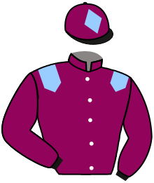 casaque portée par Mendizabal I. jockey du cheval de course COSTA EDITA, information pmu ZETURF