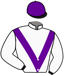 casaque portée par Veron F. jockey du cheval de course GOLDEN BREEZE, information pmu ZETURF