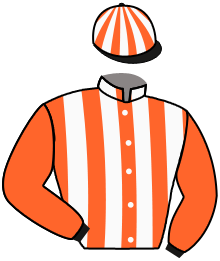 casaque portée par Werle A. jockey du cheval de course KOBYLA, information pmu ZETURF