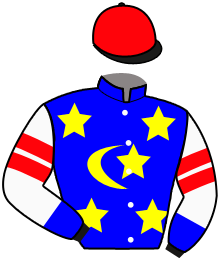 casaque portée par Van Den Troost Mme A. jockey du cheval de course SUELA, information pmu ZETURF