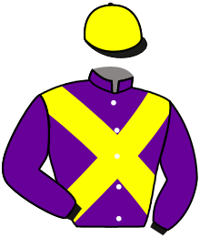 casaque portée par Flandrin B. jockey du cheval de course ZAMNESIA, information pmu ZETURF