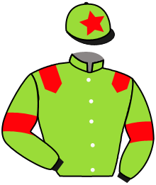 casaque portée par Claudic J. jockey du cheval de course COMMADOR, information pmu ZETURF