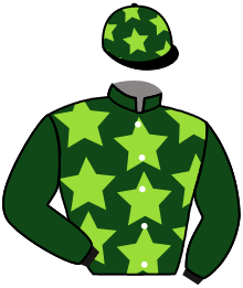 casaque portée par Marie Benj. jockey du cheval de course GREY BELLE, information pmu ZETURF