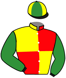 casaque portée par Breux S. jockey du cheval de course MR RIEM, information pmu ZETURF
