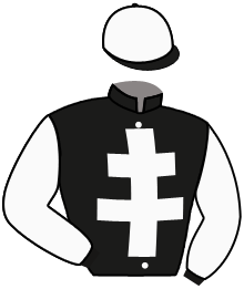 casaque portée par Roussel Ant. jockey du cheval de course ATHOS DU MOULIN, information pmu ZETURF