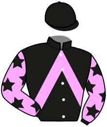 casaque portée par Verva M. jockey du cheval de course LADY CHARLOTTE, information pmu ZETURF