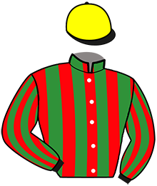 casaque portée par Koubiche Jér. jockey du cheval de course LADY D'AGEN, information pmu ZETURF