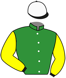 casaque portée par Desmigneux F. jockey du cheval de course JULIE DE MARNY, information pmu ZETURF