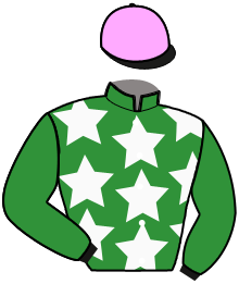 casaque portée par Maillard Jus. jockey du cheval de course KOLCANI JEEP, information pmu ZETURF