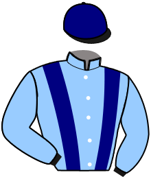 casaque portée par Jean P. Ch. jockey du cheval de course LADY LOUISE ROCQ, information pmu ZETURF