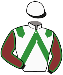casaque portée par Tintillier A. jockey du cheval de course MOODY GEM, information pmu ZETURF