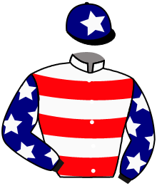 casaque portée par Mouesan H. jockey du cheval de course EMERYS DE LARACHI, information pmu ZETURF