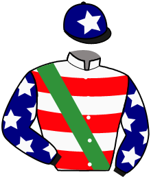 casaque portée par Mendizabal I. jockey du cheval de course FIRST COLOR, information pmu ZETURF