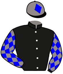 casaque portée par Eyquem Jb. jockey du cheval de course OMNIAT ATHBAH, information pmu ZETURF