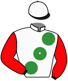 casaque portée par Thomas Ron. jockey du cheval de course ZIA AGNESE, information pmu ZETURF
