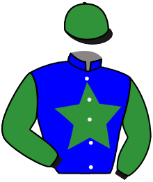casaque portée par Velon Mlle M. jockey du cheval de course SIR WALTER, information pmu ZETURF