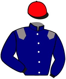 casaque portée par Ouvrie F. jockey du cheval de course KEL COPAIN, information pmu ZETURF