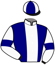 casaque portée par Groult B. jockey du cheval de course HARLEM LOCA, information pmu ZETURF