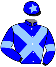 casaque portée par Velon Mlle M. jockey du cheval de course NOTTE STELLATA, information pmu ZETURF