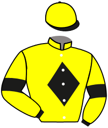 casaque portée par Mangione R. jockey du cheval de course MAESTRAL, information pmu ZETURF
