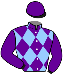 casaque portée par Castel P. jockey du cheval de course JOYEUX NONNA, information pmu ZETURF